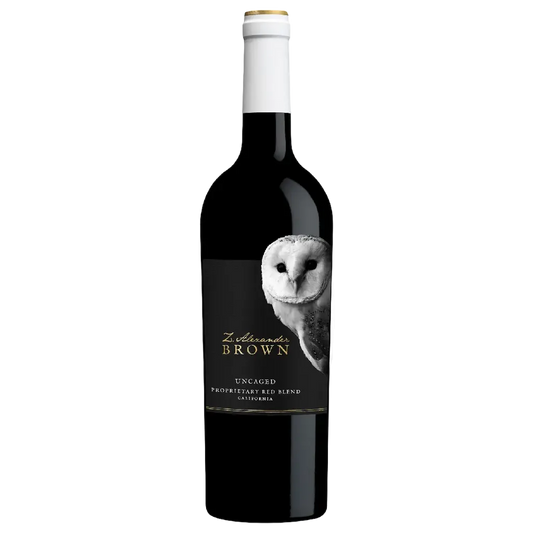 Z. Alexander Brown Uncaged Red Blend 750ML California red wine bottle with bold label
