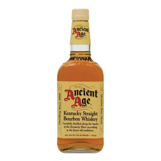 Ancient Age Kentucky Straight Bourbon Whiskey 750ML bottle with classic amber bourbon in glass bottle