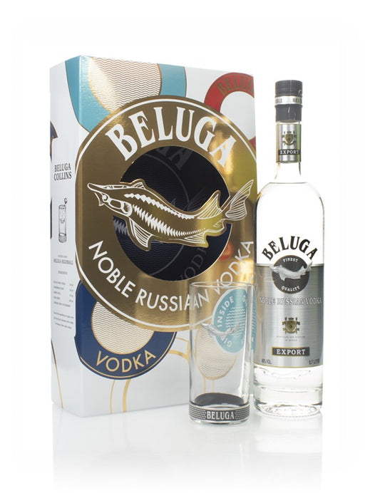 Beluga Noble Russian Vodka Gift Set (Russia) - 750ML