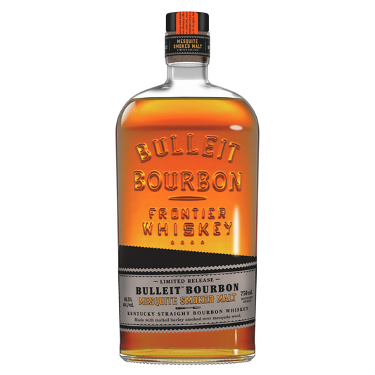 Bulleit Mesquite Smoked Malt Whiskey 750ml bottle with mesquite smoked malt bourbon limited release
