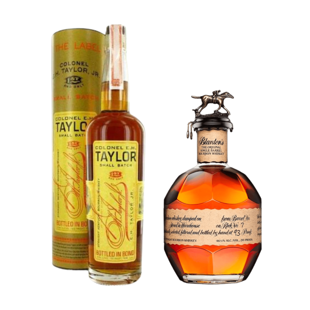 Buy Colonel E.H. Taylor Small Batch and Blanton's Single Barrel Bourbon whiskey bundle Holiday House Liquor 
