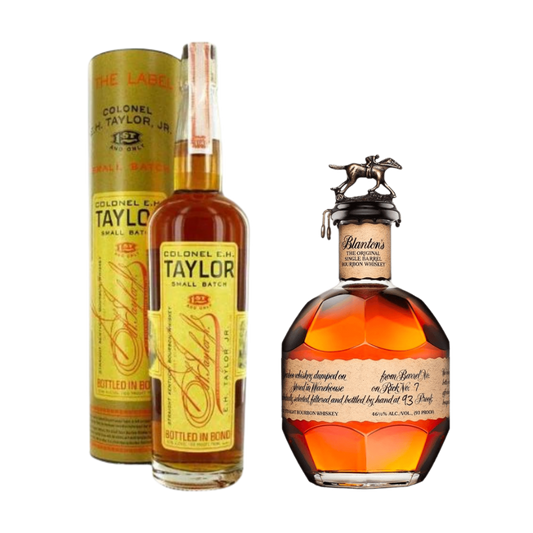 Buy Colonel E.H. Taylor Small Batch and Blanton's Single Barrel Bourbon whiskey bundle Holiday House Liquor 