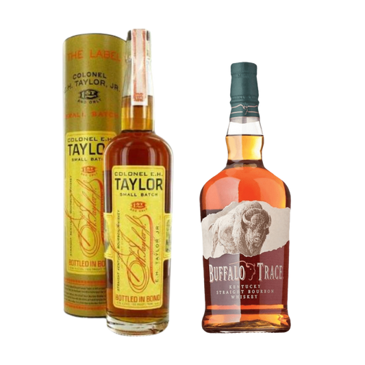 Buy Colonel E.H. Taylor Small Batch and Buffalo Trace Kentucky Straight Bourbon Whiskey bundle bottles from Holiday House Liquor 