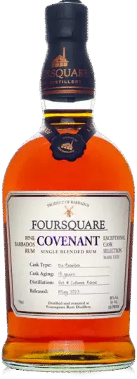 Foursquare Rum Distillery Exceptional Cask Selection 'Covenant' 18 Year Old Single Blend Rum  - 750ML .