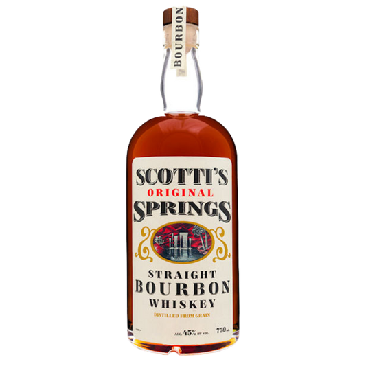 Scottis Original Springs Straight Bourbon Whiskey 750ML bottle with classic label design