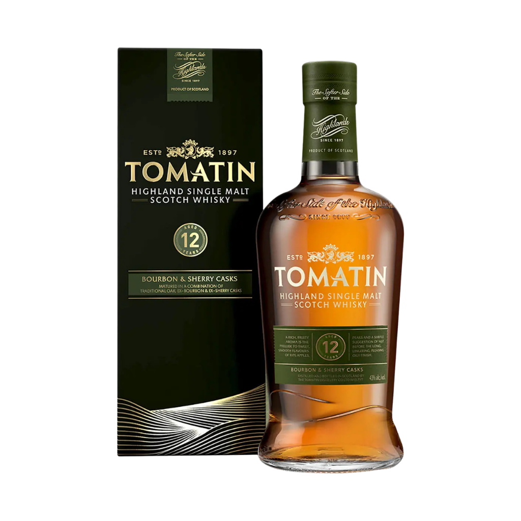 Buy Tomatin Bourbon & Sherry Cask 12 Year Old Highland Single Holiday House Liquor 