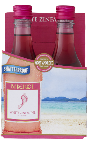 Barefoot:White Zinfandel  - 4/187ML